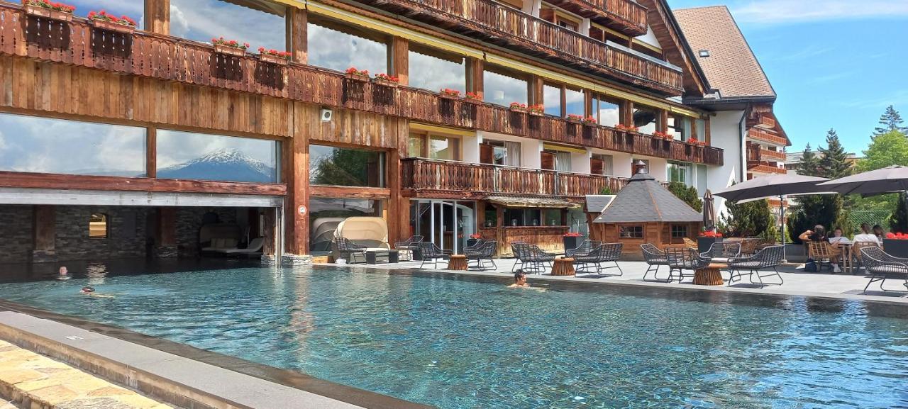 Apartment 24 Hotel Etrier Pool & Spa Crans-Montana Exterior foto